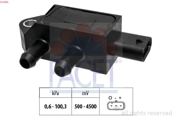 Air Pressure Sensor, altitude adaption Made in Italy - OE Equivalent 10.3402