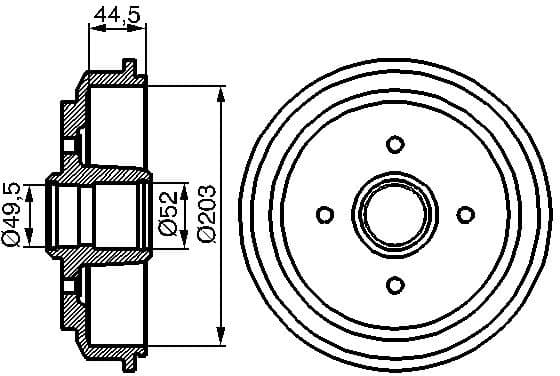 Brake Drum 0986477149 - image 2