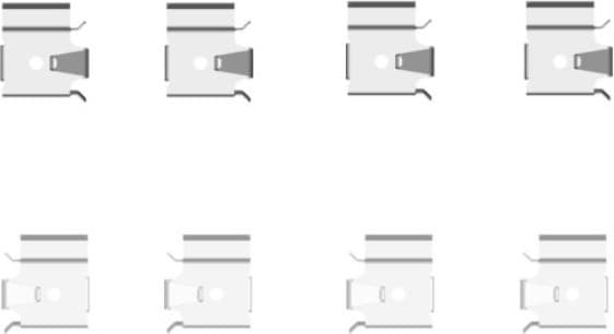 Accessory Kit, disc brake pad 82511400