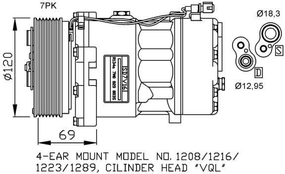 Compressor, air conditioning 32268 - image 3