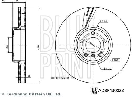 Brake Disc ADBP430023 - image 3