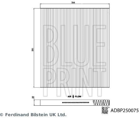 Filter, cabin air ADBP250075 - image 2