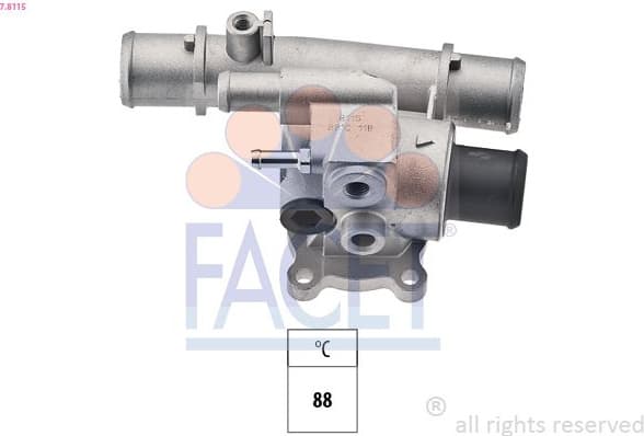 Thermostat, coolant Made in Italy - OE Equivalent 7.8115