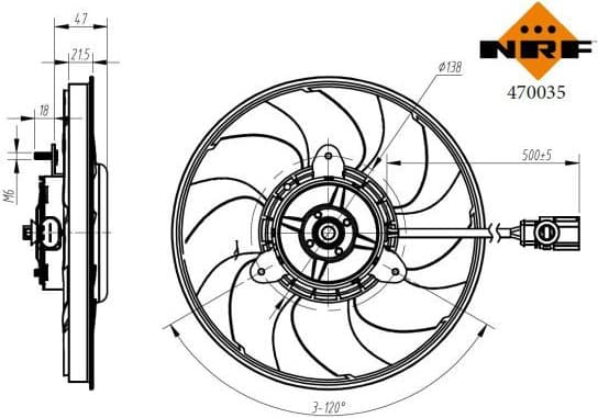 Fan, engine cooling 470035