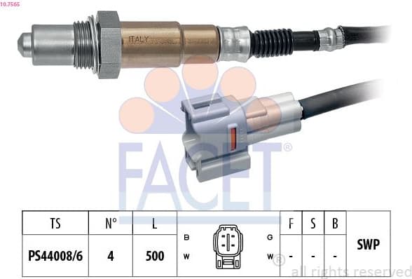 Oxygen Sensor Made in Italy - OE Equivalent 10.7565