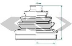 Bellow, drive shaft 190971 - image 2