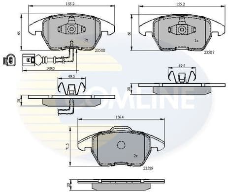Brake pads front CBP11224