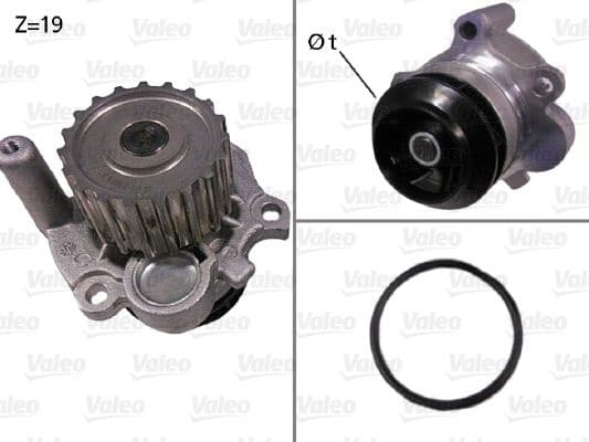 Water Pump, engine cooling 506533