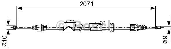 Cable Pull, parking brake 1987482242