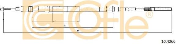 Cable Pull, parking brake 10.4266