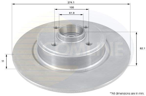 Brake disc with bearing ADC1540