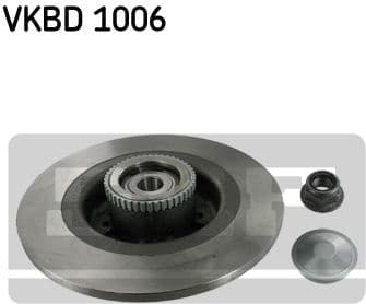 Brake disc with bearing, Top Quality VKBD1006
