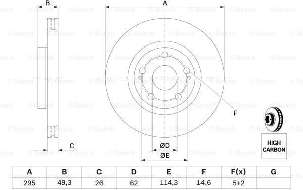 Brake Disc 0986479454 - image 5