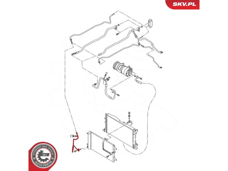 High/Low-pressure Line, air conditioning 54SKV703 - image 4