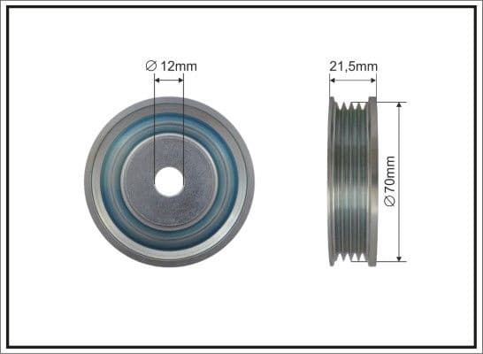 Deflection/Guide Pulley, V-ribbed belt 500432