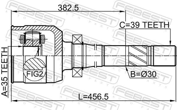 Joint Kit, drive shaft 2411-MEGIIIRH - image 2