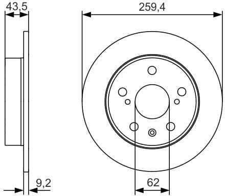 Brake Disc 0986479C44 - image 2