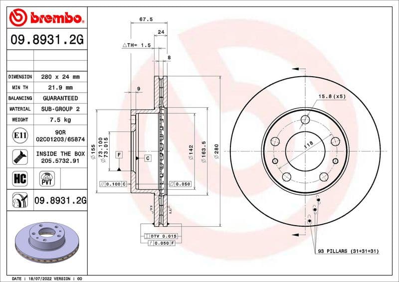 Brake Kit, disc brake BEYOND LINE - Greenance KT 10 001 - image 2