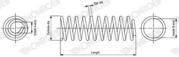 Suspension Spring MONROE SPRINGS SP4579