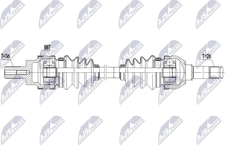 Drive Shaft NPW-VV-155