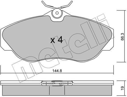 Brake Pad Set, disc brake 22-0350-0