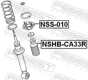 Repair Kit, suspension strut support mount NSS-010 - image 2