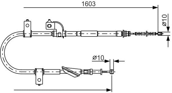 Cable Pull, parking brake 1987482080 - image 2