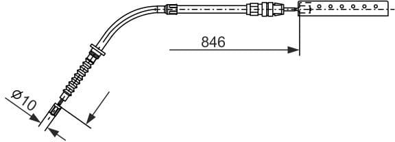 Cable Pull, parking brake 1 987 482 866 - image 2