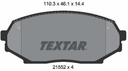 Brake Pad Set, disc brake 2155202