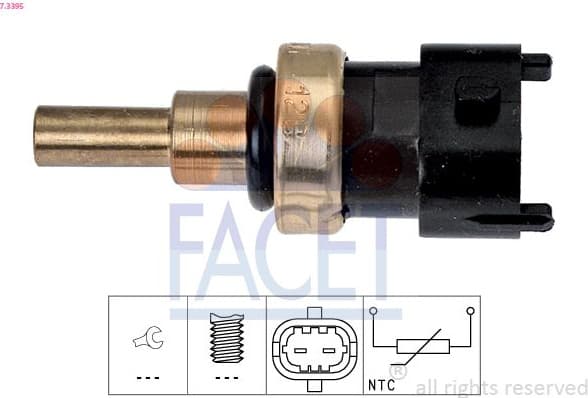Sensor, coolant temperature Made in Italy - OE Equivalent 7.3395