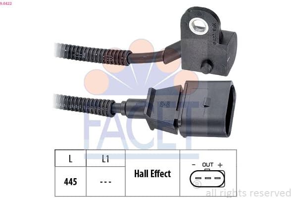 Sensor, camshaft position Made in Italy - OE Equivalent 9.0422