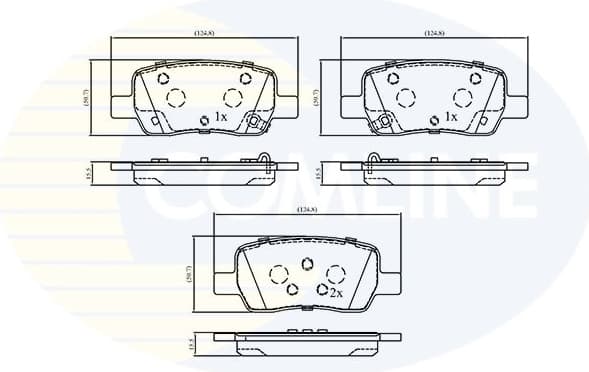 Brake Pad Set, disc brake CBP33782