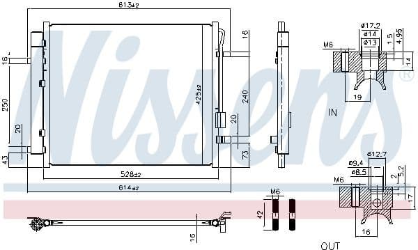 Condenser, air conditioning ** FIRST FIT ** 941028