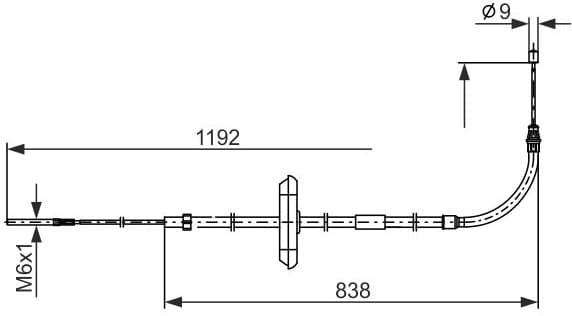 Cable Pull, parking brake 1 987 482 868 - image 10