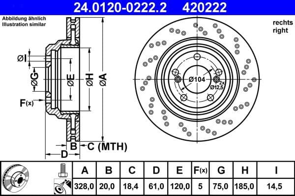 Brake Disc 24.0120-0222.2
