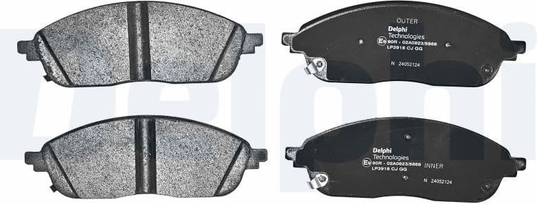 Brake Pad Set, disc brake LP3918 - image 2