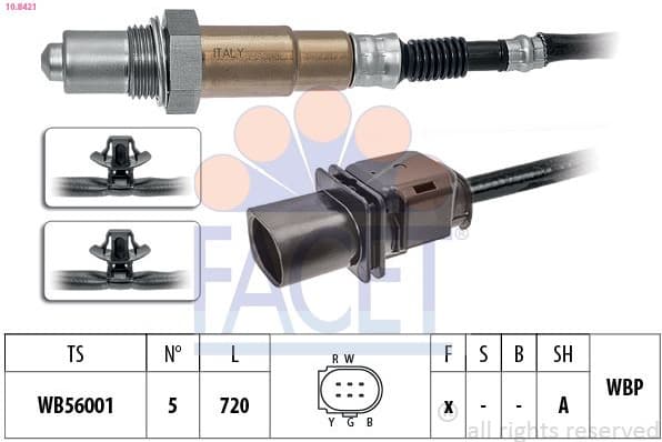 Oxygen Sensor Made in Italy - OE Equivalent 10.8421