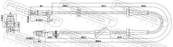 Sensor, wheel speed 02606-013 - image 2