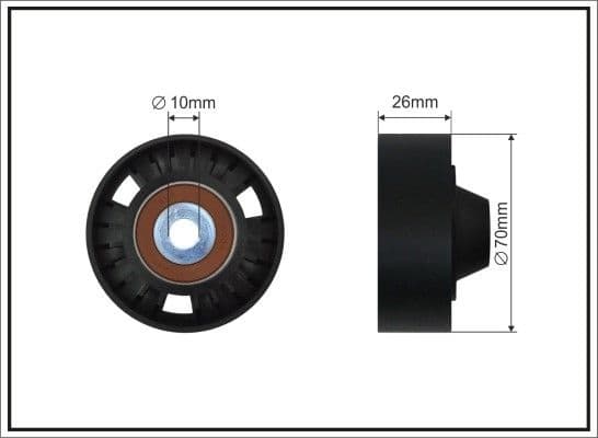 Deflection/Guide Pulley, V-ribbed belt 262-26 SC