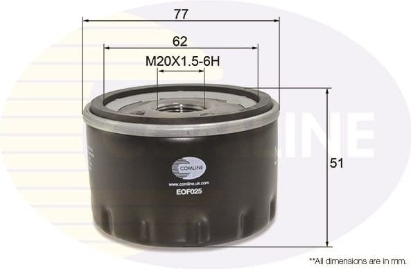 Filter oil EOF025 - image 2