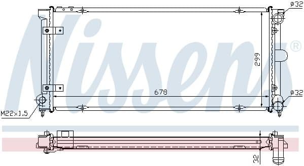 Radiator, engine cooling ** FIRST FIT ** 640041