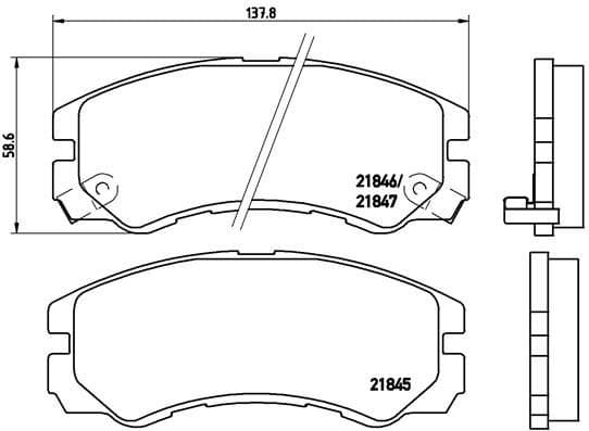 Brake Pad Set, disc brake PRIME LINE P59020