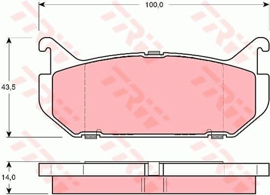 Brake pads rear GDB1140
