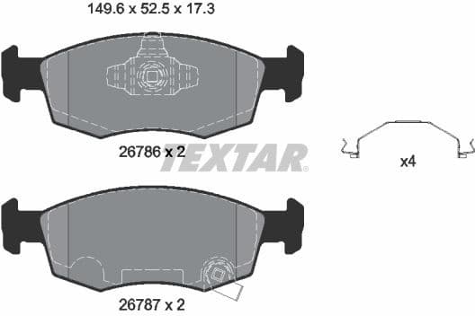 Brake Pad Set, disc brake Q+ 2678601