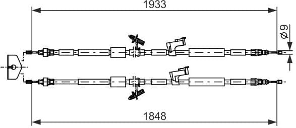 Cable Pull, parking brake 1987482280 - image 2