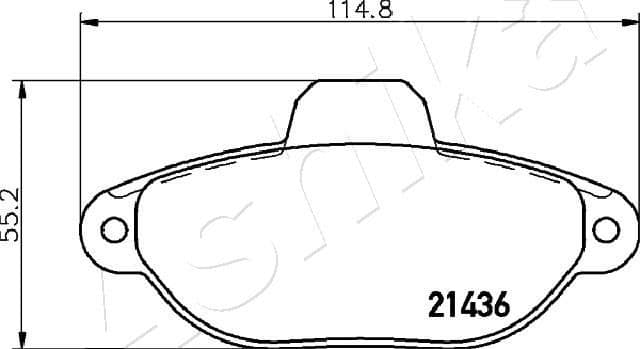 Brake Pad Set, disc brake 50-00-0227 - image 2