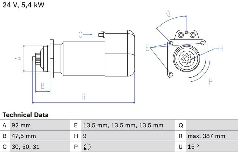 Starter 0986011570 - image 2