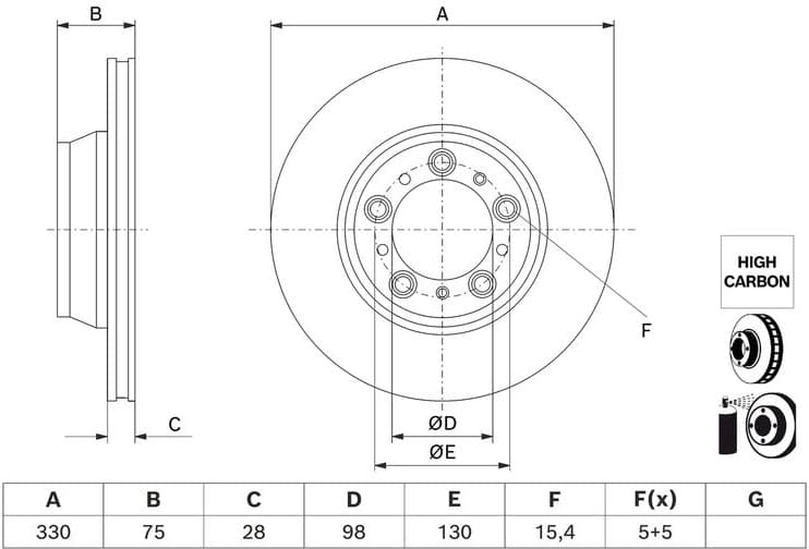 Brake Disc 0 986 479 J72