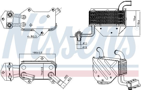 Oil Cooler, automatic transmission 91576 - image 5