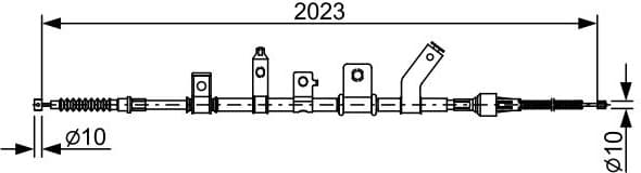 Cable Pull, parking brake 1987482515 - image 2